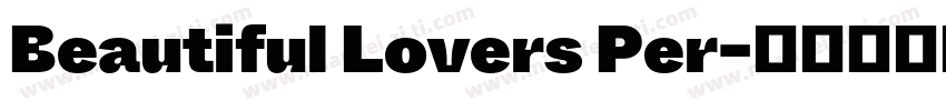 Beautiful Lovers Per字体转换